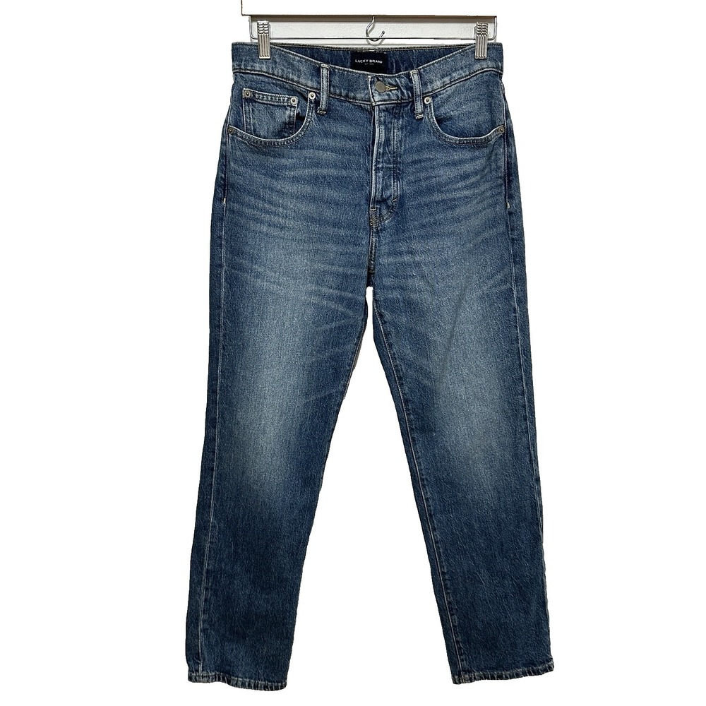 Lucky Brand 90s Loose High Rise jeans Women 4/27 Blue Denim Relaxed Baggy Casual